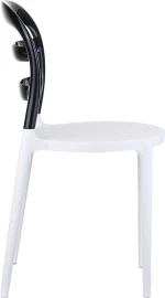 Bibi White/black Transp.καρεκλα