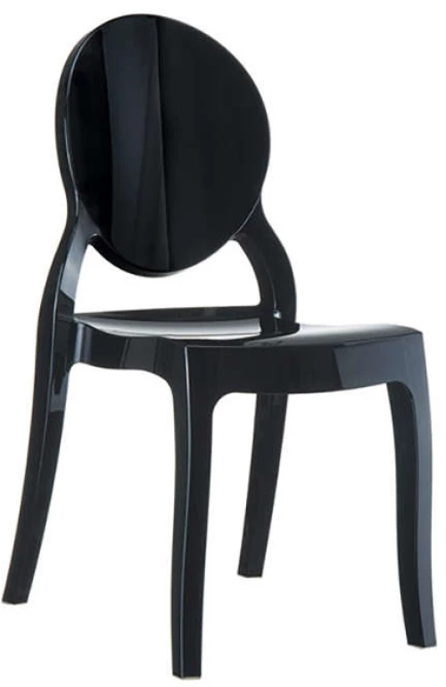 Elizabeth Glossy Black(σ4) Καρεκλα