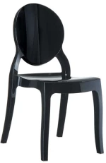 Elizabeth Glossy Black(σ4) Καρεκλα