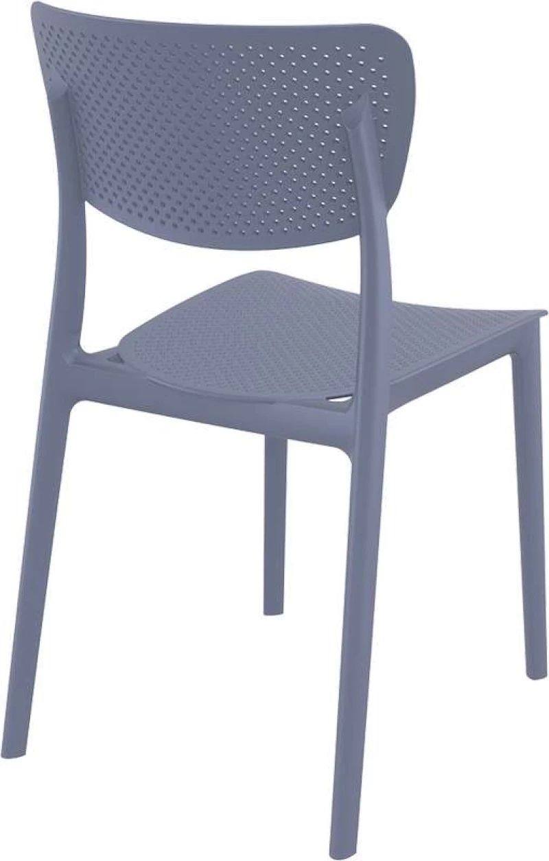 Lucy Dark Grey Καρεκλα Πολυπροπυλενιου