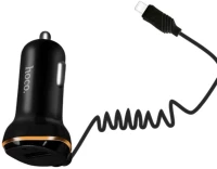 Hoco Z14 Single Port With Micro Usb Cable Car Charger Μαυρο
