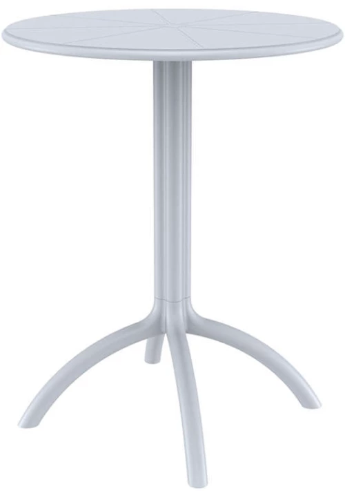 Octopus Φ60χ75εκ.silver Grey Τραπεζι Πολ/νιου