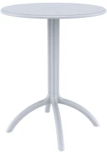 Octopus Φ60χ75εκ.silver Grey Τραπεζι Πολ/νιου