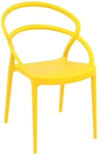 Pia Yellow Καρεκλα Πολ/νιου