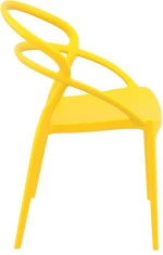 Pia Yellow Καρεκλα Πολ/νιου