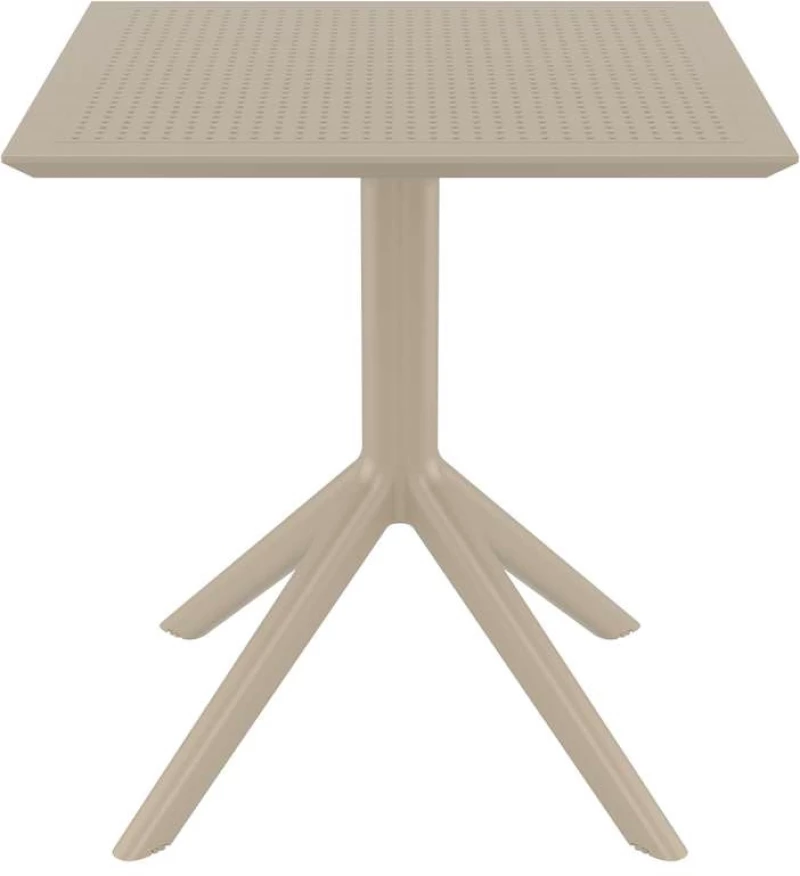 Sky Taupe 70x70x74εκ. Τραπεζι Πολ/νιου