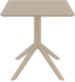 Sky Taupe 70x70x74εκ. Τραπεζι Πολ/νιου