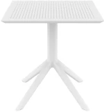 Sky White 70x70x74εκ. Τραπεζι Πολ/νιου