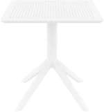 Sky White 70x70x74εκ. Τραπεζι Πολ/νιου