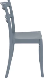 Tiffany Dark Grey Καρεκλα Πολ/νιου
