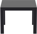 Vegas Black 100x100/140χ75εκ. Επεκτ.τραπεζι Πολ/νιου