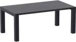 Vegas Black 100x180/220χ75εκ. Επεκτ.τραπεζι Πολ/νιου