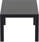 Vegas Black 100x180/220χ75εκ. Επεκτ.τραπεζι Πολ/νιου