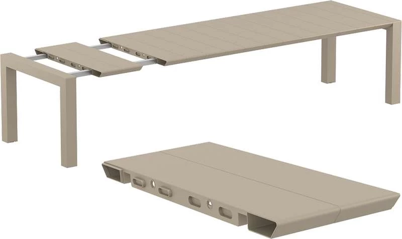 Vegas Taupe 100x260/300χ75εκ. Επεκτ.τραπεζι Πολ/νιου