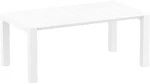 Vegas White 100x180/220χ75εκ. Επεκτ.τραπεζι Πολ/νιου