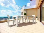Vegas White 100x180/220χ75εκ. Επεκτ.τραπεζι Πολ/νιου