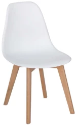 Καρέκλα Τραπεζαρίας Ξύλινη 4τμχ Loft Plus Λευκό Pp 46χ53χ81εκ.