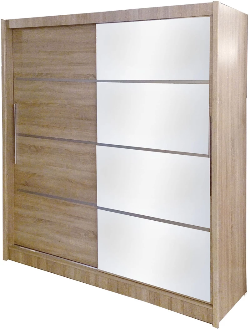 Ντουλάπα Δίφυλλη Ilona Sonoma 205x61x215εκ