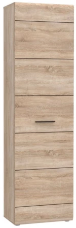 Ντουλάπα Μονόφυλλη Solo1d Sonoma Με Wenge 45x58x197cm