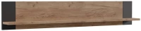 Ράφι Τοίχου Old Wood Χρυσός Δρύς Με Μαύρο 115.6x17.6x20εκ