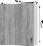 Modest Πάνω Ντουλάπι Σονόμα 60x30x72εκ