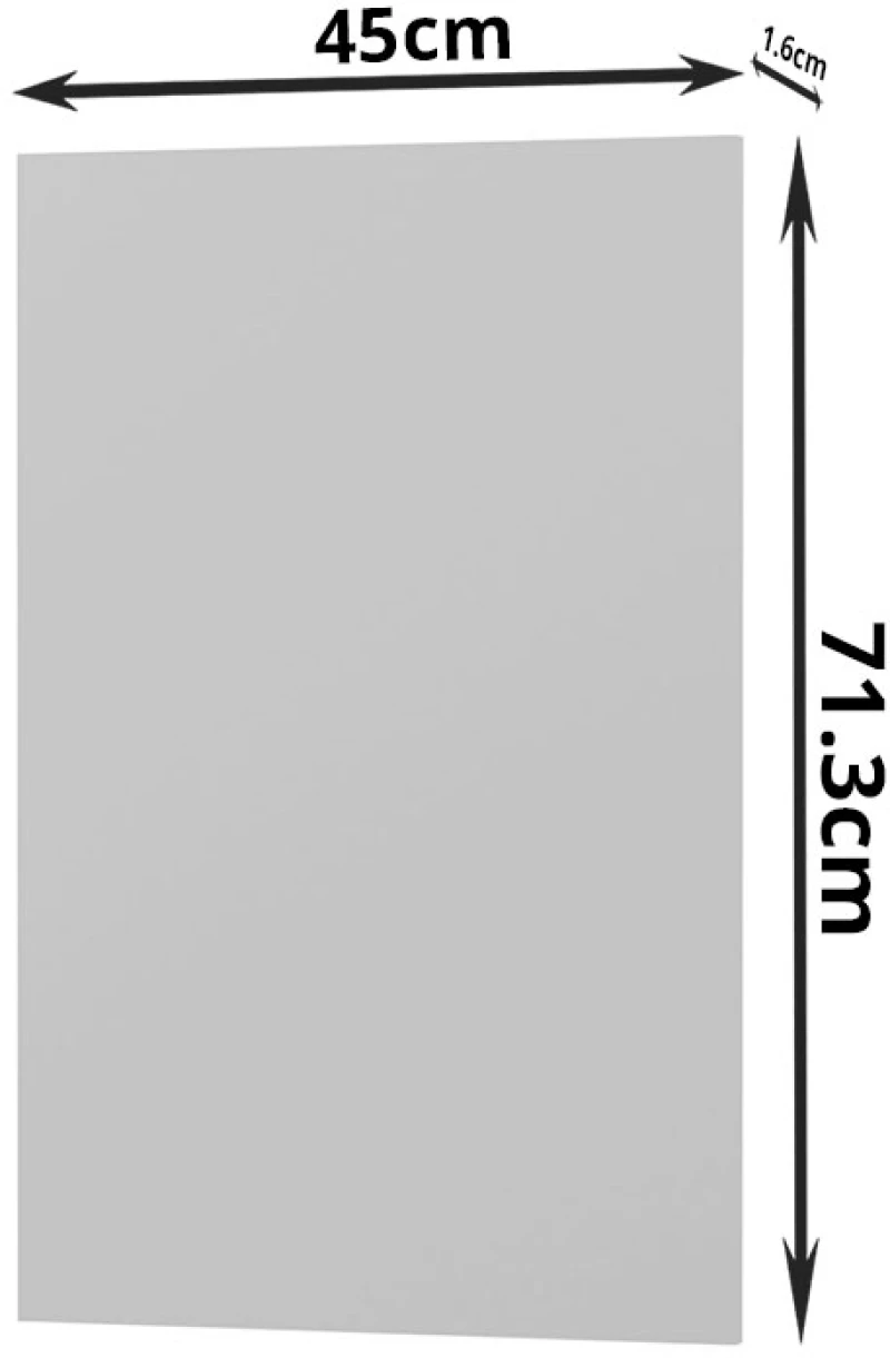 Πρόσοψη Πλυντηρίου Modest Γκρι 45x1.6x71.3cm