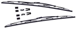 Υαλοκαθαριστηρεσ Standard 35 Cm (14 Inch) Με 3 Ανταπτορεσ - 2 Τεμ.