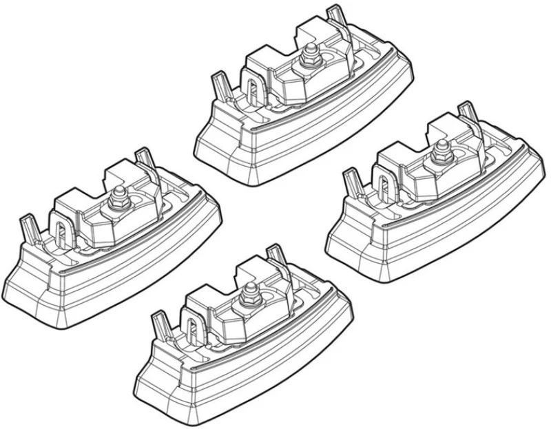 Mercedes A-klas W176 10/12+ Kit Ακρα (ποδια) Για Μπαρεσ Nordrive