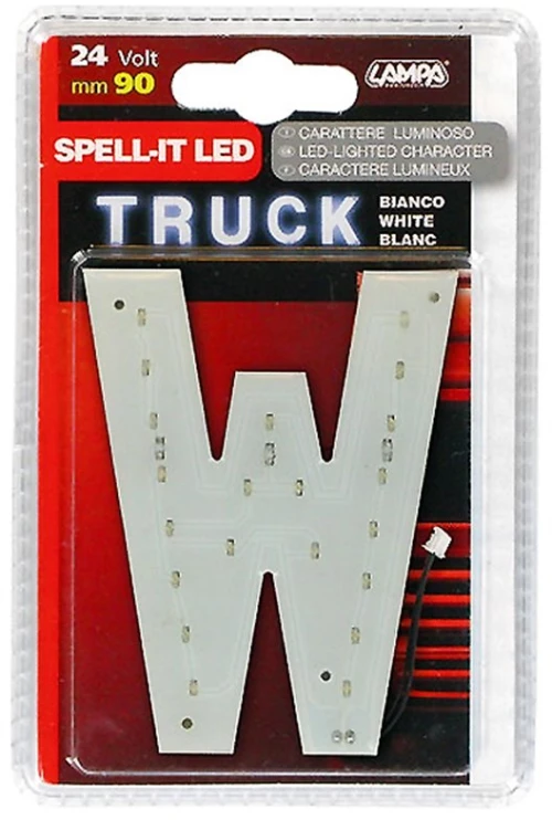 Γραμμα W Λευκο 24v Led