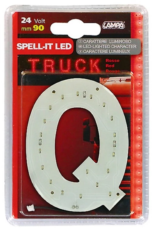 Γραμμα Q Κοκκινο 24v Led