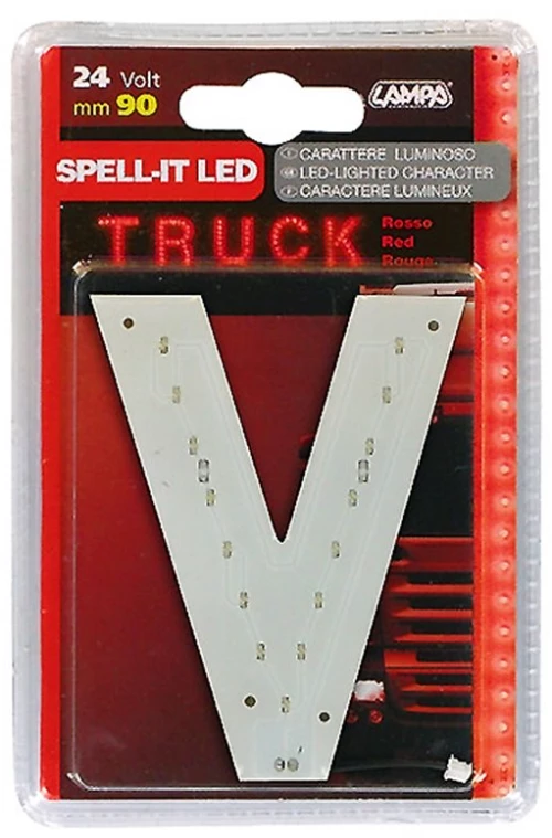 Γραμμα W Κοκκινο 24v Led