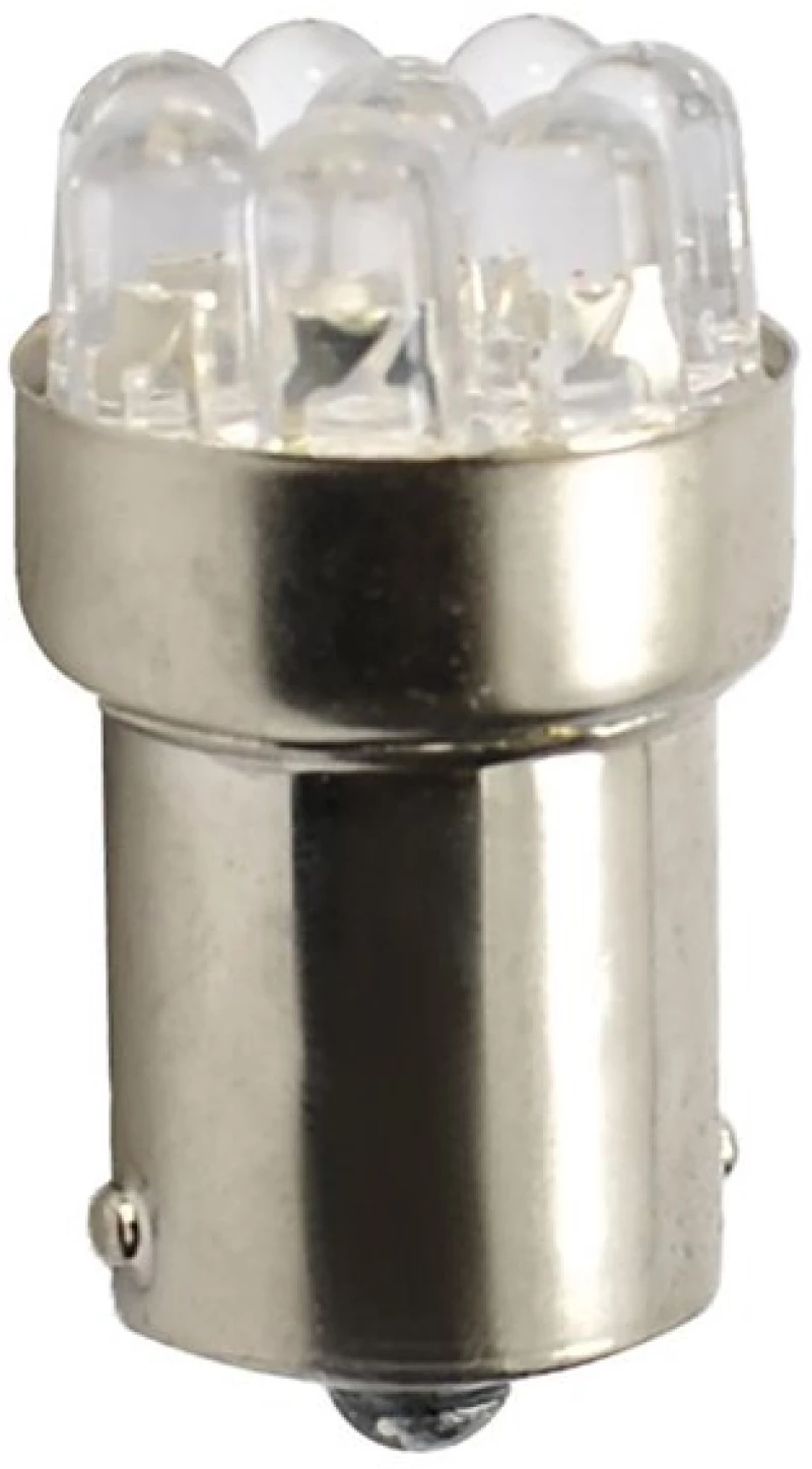 R5w/r10w 12v Ba15s Led 9xsmd3014 Λευκο (μονοπολικο) Blister 2τεμ. M-tech