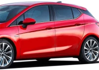 Opel Astra K 5d 2015+ Trim Μαρκε Παραθυρων Αυτοκολλητα Χρωμιου 6τεμ.