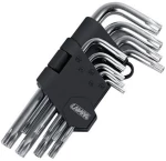 Torx Κλειδια 9 Τεμαχιων (t10/15/20/25/27/30/40/45/50) Χρωμιο-βαναδιο (crv)