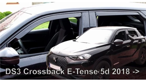 Ds3 Crossback E-tense 5d 2018+ Σετ Ανεμοθραυστεσ Αυτοκινητου Απο Ευκαμπτο Φιμε Πλαστικο Heko - 4 Τεμ.