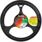 Καλυμμα Τιμονιου Suzuka (s) 35/37cm Δερματινη Μαυρο Αοσμο Eco-friendly