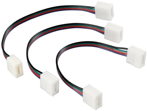 Ανταλλακτικη Φισα Connect-2 Με 4 Pin Για Ταινια Led Rgb 16cm 3 Τεμ.