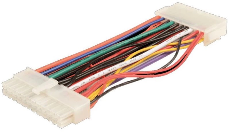 Powertech Καλώδιο Μητρικής 20+4pin Male Σε 24pin Female Cab-w005, 20cm