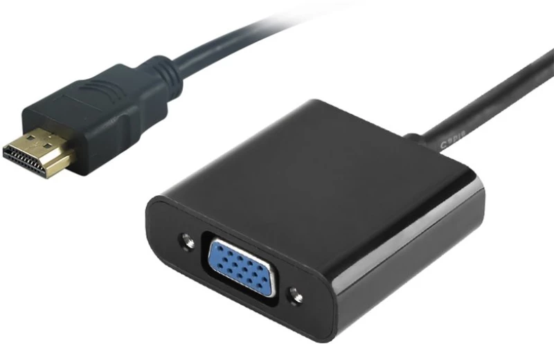 Powertech Αντάπτορας Hdmi Σε Vga (f) Pth-023, 1920x1200p, Μαύρο