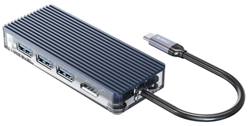 Orico Docking Station Wb-6ts, Usb-c, 6-ports, Διάφανο