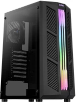 Aerocool Pc Case Mid Tower Prime-g, 205x442x376.5mm, 1x Fan, Μαύρο