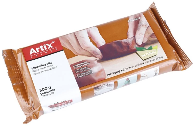 Artix Paints Φυσικός Πηλός Py036-2, Χωρίς Γλουτένη, 500γρ, Καφέ