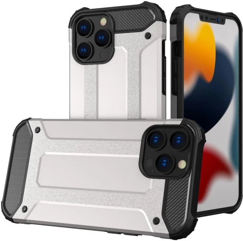 Powertech Θήκη Hybrid Armor Mob-1660 Για Iphone 13 Pro Max, Γκρι