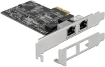 Delock Κάρτα Επέκτασης Pci X2 Σε 2x Rj45 Gigabit Lan 89530, 2.5 Gbps