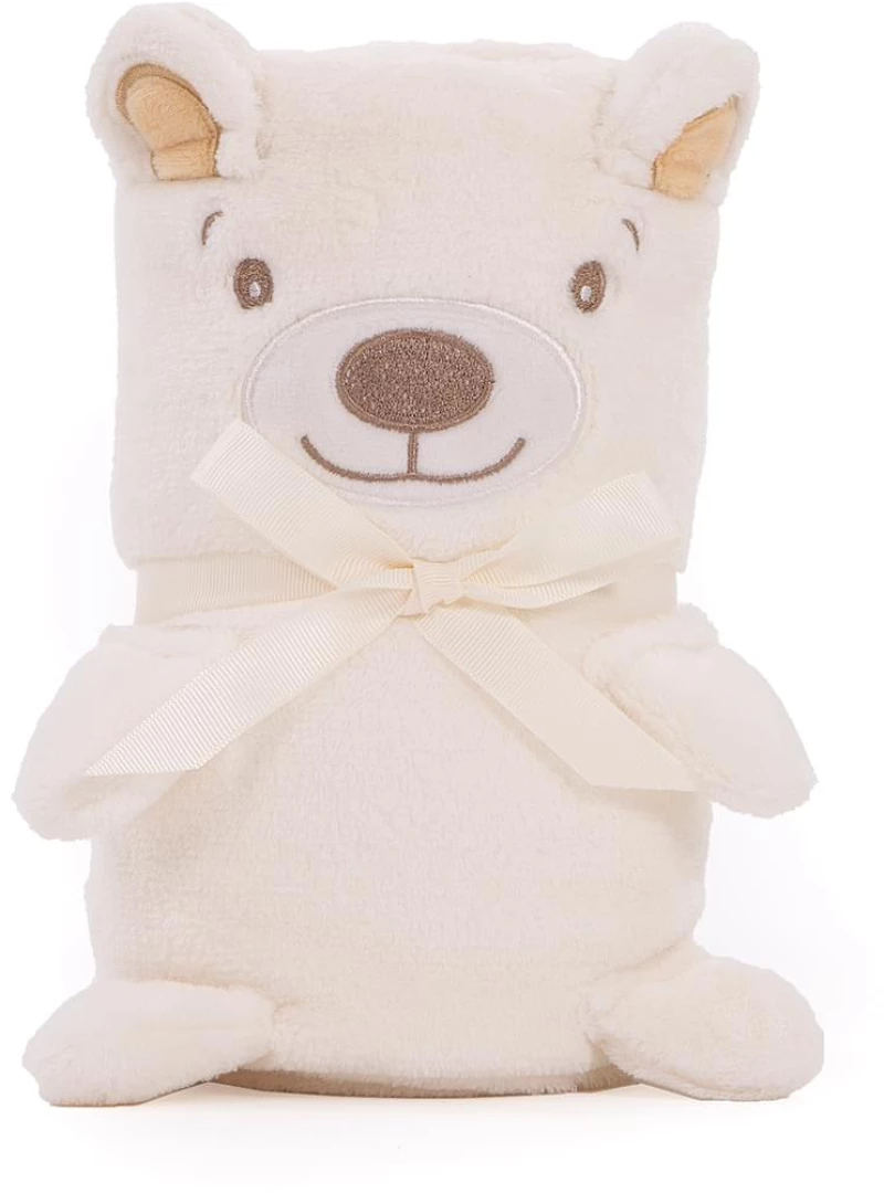 Κουβέρτα Αγκαλιάς Κikka Βoo Fleece 3d Bear (mπεζ)