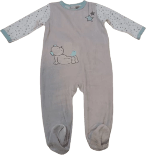 Φορμάκι Βελούδινο Trois Sept Kilos Grey Bear
