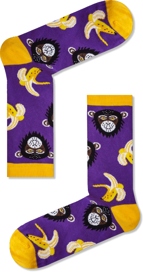 Vtex Socks Γυναικείες Κάλτσες Chimp Μωβ