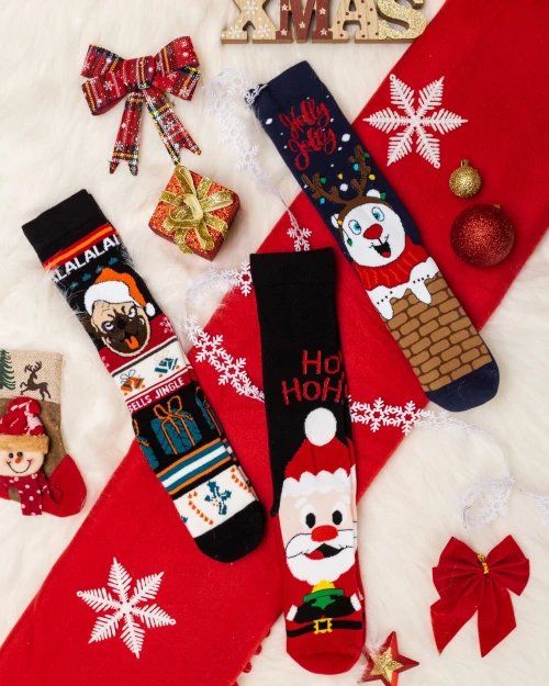 Vtex Socks Χριστουγεννιάτικο Σετ Κάλτσες "Jingle Bells" 3τμχ