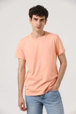 Vtex Socks Ανδρικό T-shirt Ροδακινί