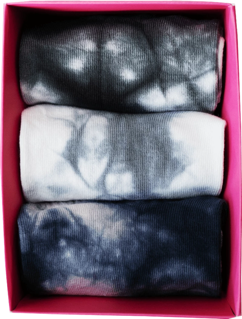 Vtex Socks Σετ Κοντές Tie-Dye Blue